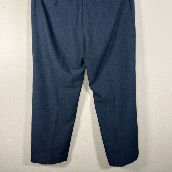 Van Heusen Blue Dress Pants 34x27 Straight Leg Classic  Trousers - Picture 7 of 9